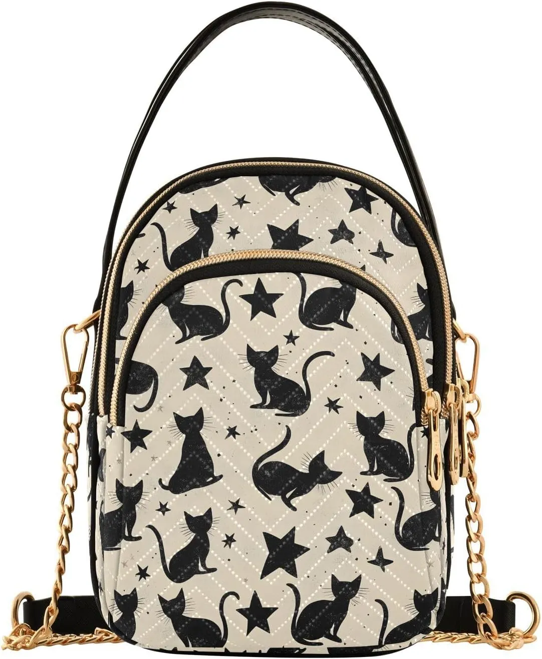 Quilted Crossbody Bags for Women Trendy, Women's Crossbody Handbags Butterfly Travel Cell Phone Purses Bags
