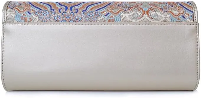 Quilted Crossbody Bags for Women with Embroidery, Trendy Designer Shoulder Bag Phone Wallet Umbrella Clutch Purse for Women