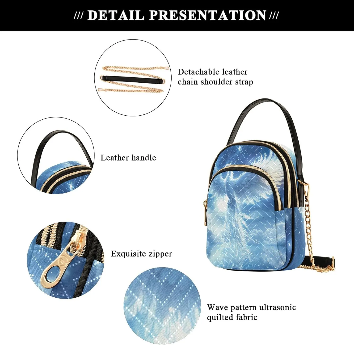 Quilted Purse Bag Cell Phone Bags for Women Crossbody