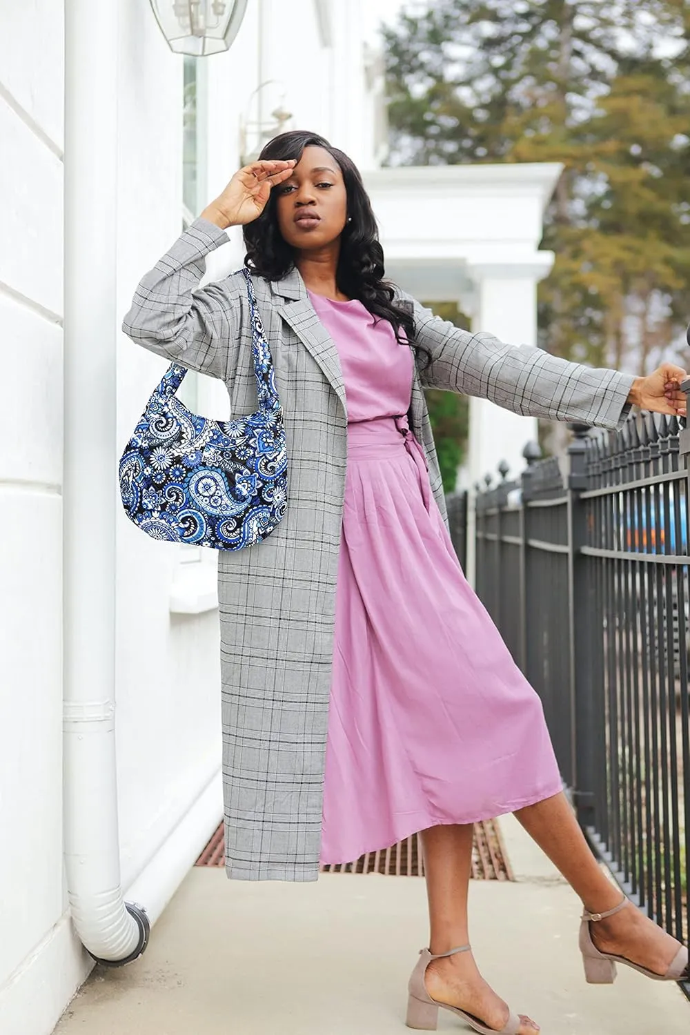 Quilted Shoulder Tote Bag Handbag