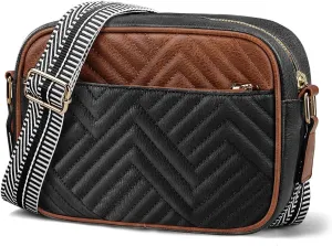Quilted Vegan Leather Crossbody Bags for Women, Small Shoulder Crossbody Bag Womens Handbags, Purses for Women