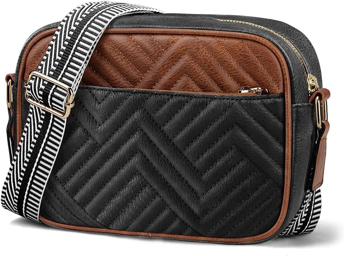 Quilted Vegan Leather Crossbody Bags for Women, Small Shoulder Crossbody Bag Womens Handbags, Purses for Women