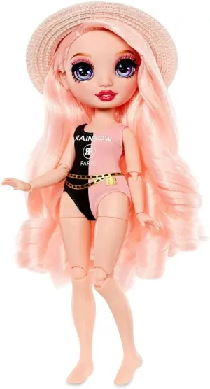 Rainbow High Pacific Coast Bella Parker- Pink Fashion Doll with 2 Designer Outfits, Pool Accessories Playset, Interchangeable Legs, Toys for Kids, Great Gift for Ages 6-12  Years