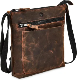 Real Leather Purse for Women Crossbody Bag Travel Shoulder Handbag Small Vintage Pocketbook