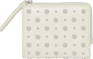 Rebecca Minkoff Megan Slim Wallet W/Studs, Porcelain