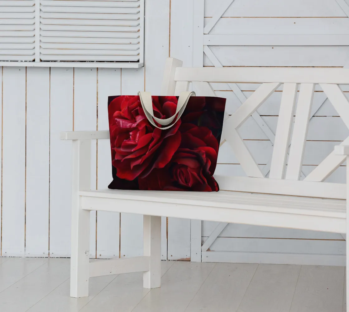 Red Rose Large Tote