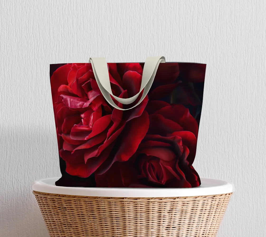 Red Rose Large Tote