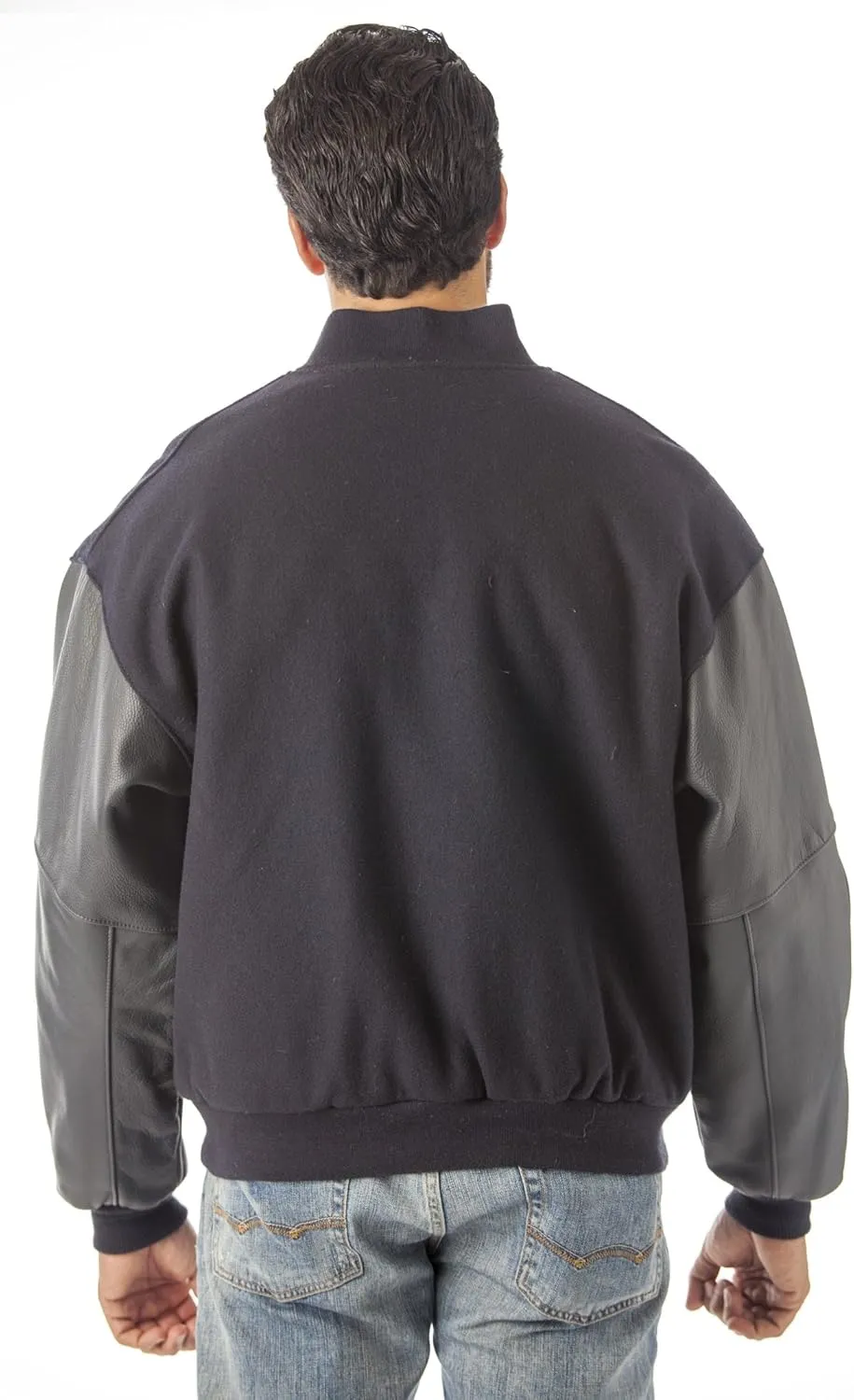 REED Men's Premium Varsity Leather/wool Jacket Made in USA