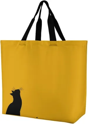 Reusable Grocery Bags Stretched Out Tail Shopping Bag Lightweight Shoulder Bags Large Tote Bag for Travel Work Handbag