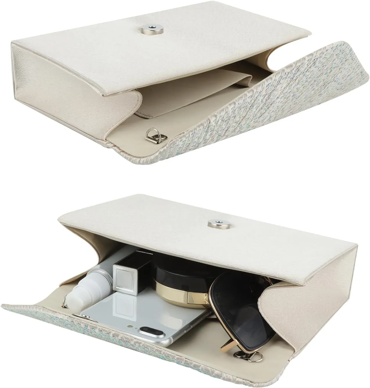 Rhinestone Clutch Purse for Women Sparkling Party Evening Bag Formal Wedding Cocktail Prom Handbag