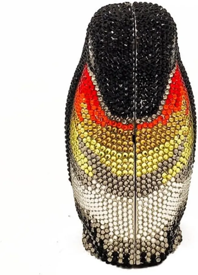 Rhinestone Penguin Evening Bags Sparkle Crystal Clutch Bling Animal Purse Lovely Party Wedding Handbag