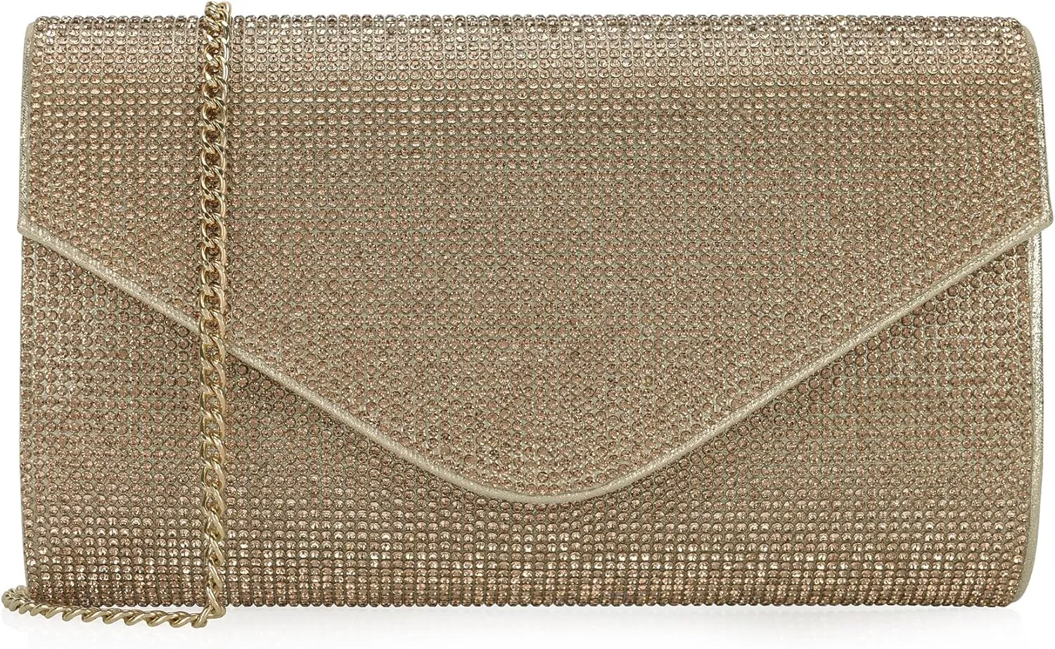 Rhinestone Purse Crystal Clutch for Women Evening Bag Bling Foldover Purse