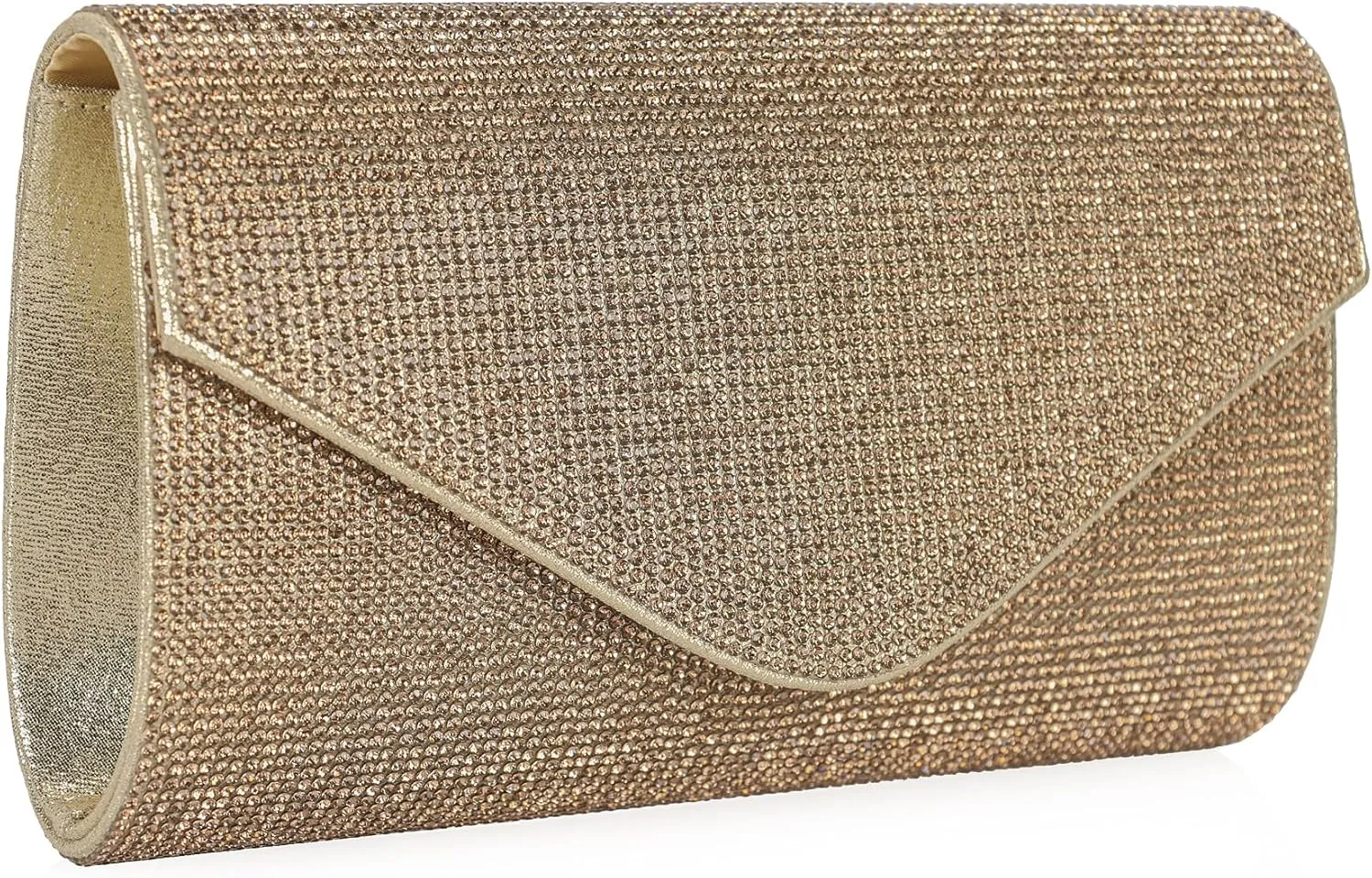 Rhinestone Purse Crystal Clutch for Women Evening Bag Bling Foldover Purse