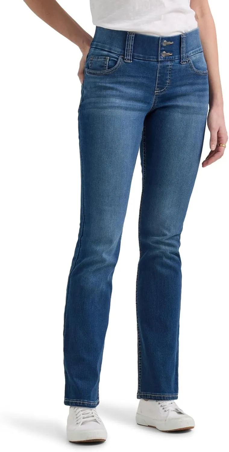 Riders by Lee Indigo Women's Waist Smoother Straight Jean