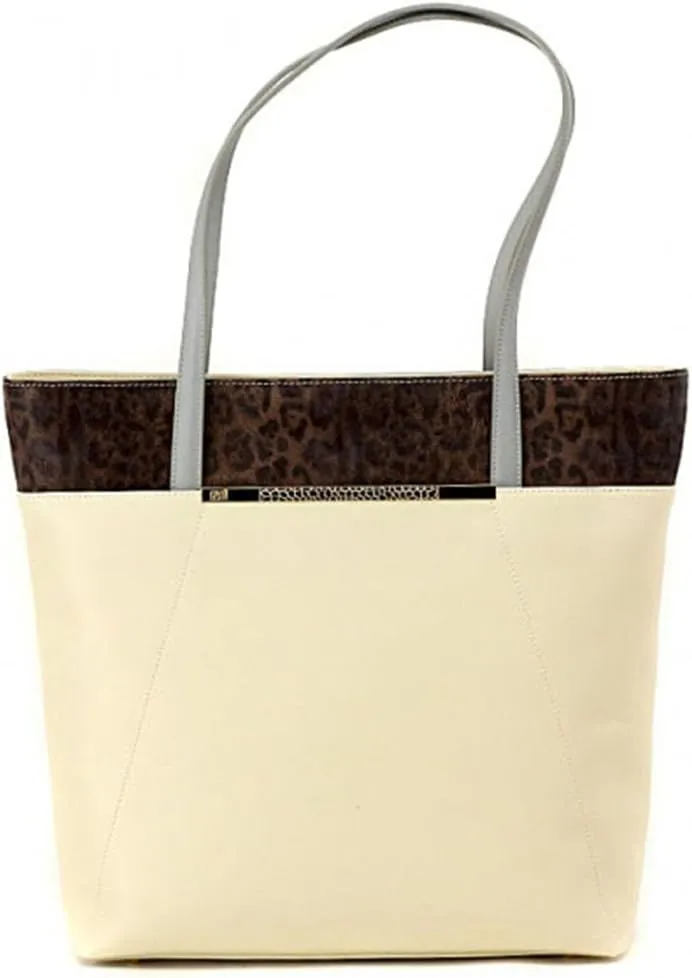 ROBERTO CAVALLI Class Candy Leopard Tote Bag (Nude)