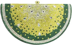 RomanticDesign Cute Watermelon Rhinestone Evening Clutch for Women Glitter Crystal Purse Party Cocktail Banquet Handbag