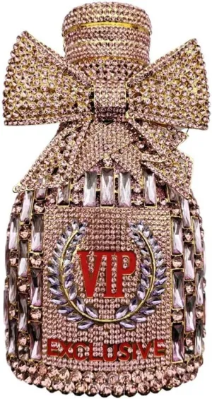 RomanticDesign Women Champagne Bottle Rhinestone Evening Clutch Bride Purse Chic Bowknot Crystal Handbag for Party Prom