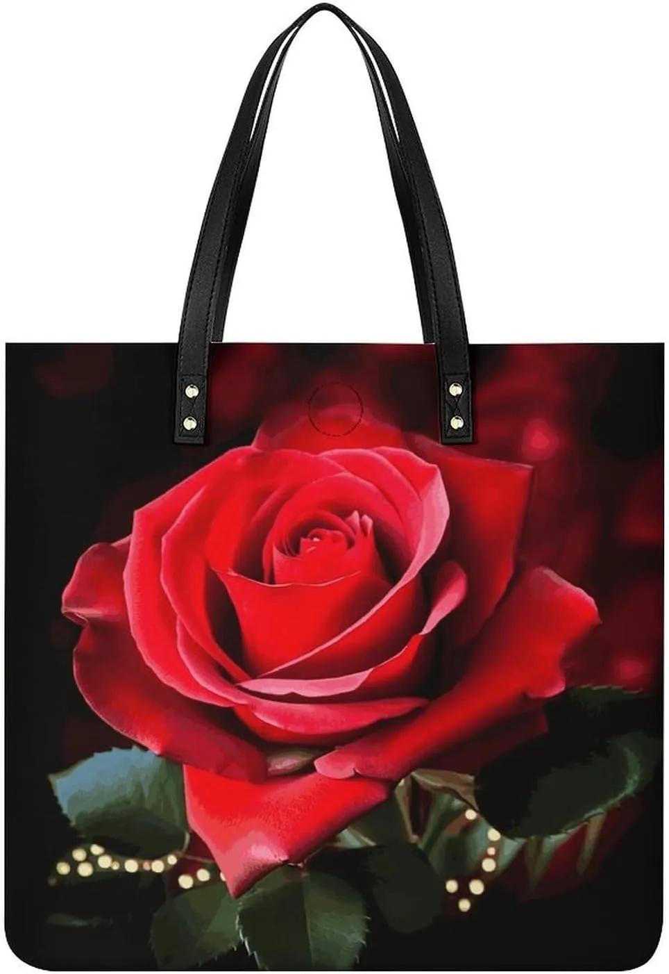 Rose Flower Large Leather Handbags Women Fashion Handbag Multifunctional Travel Bag It Is A Great Gift for Mothers, Teachers, Friends, Bridesmaids