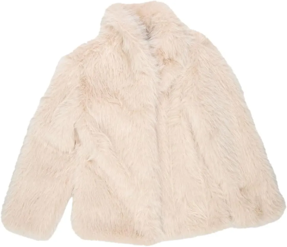 Rsq Girls Fuzzy Faux Fur Coat