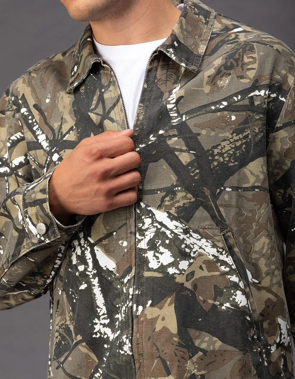 Rsq Mens Camo Canvas Workwear Jacket