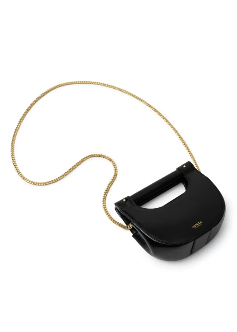 SANCIA The Cybil Halfmoon Bag - Black