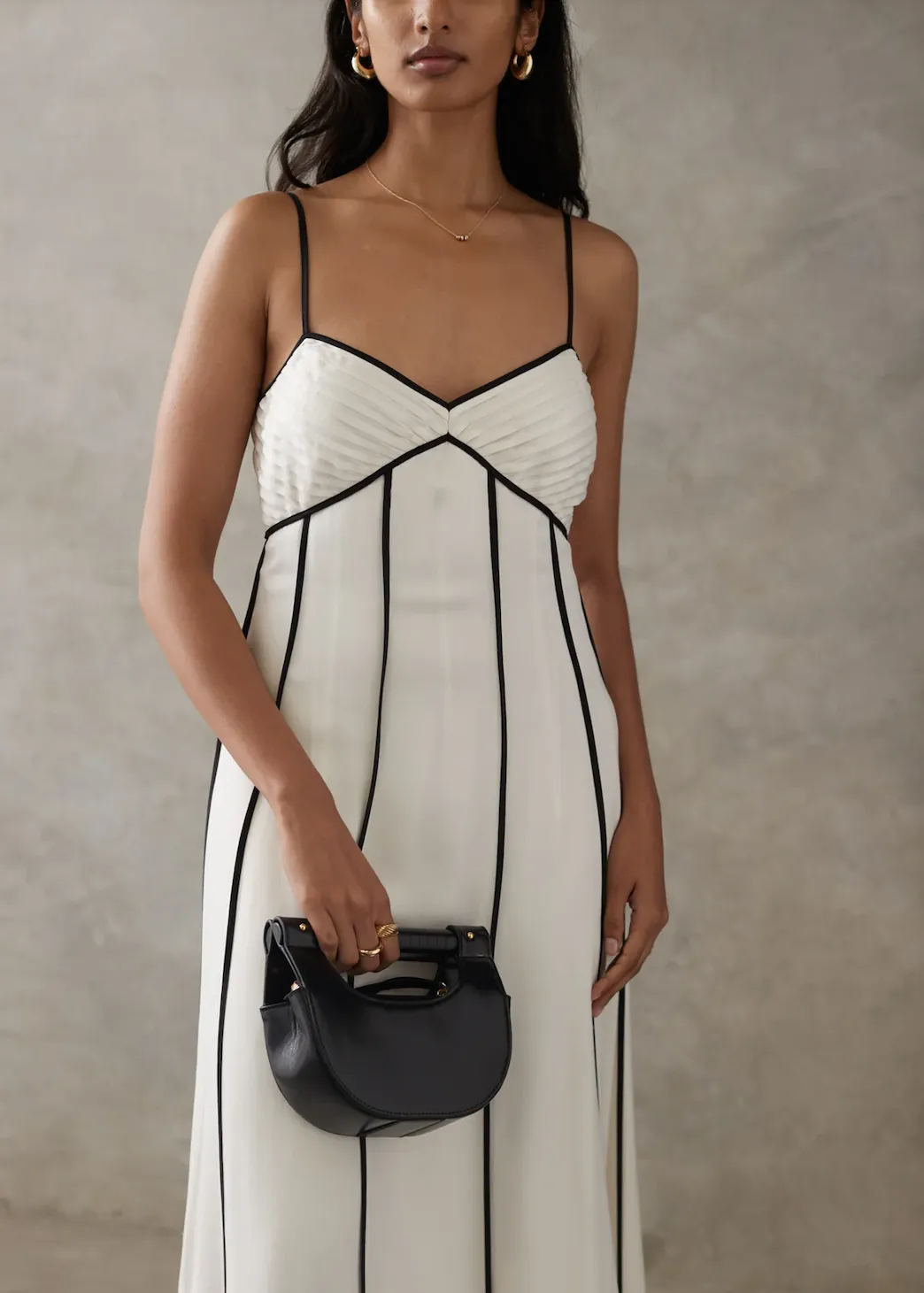 SANCIA The Cybil Halfmoon Bag - Black