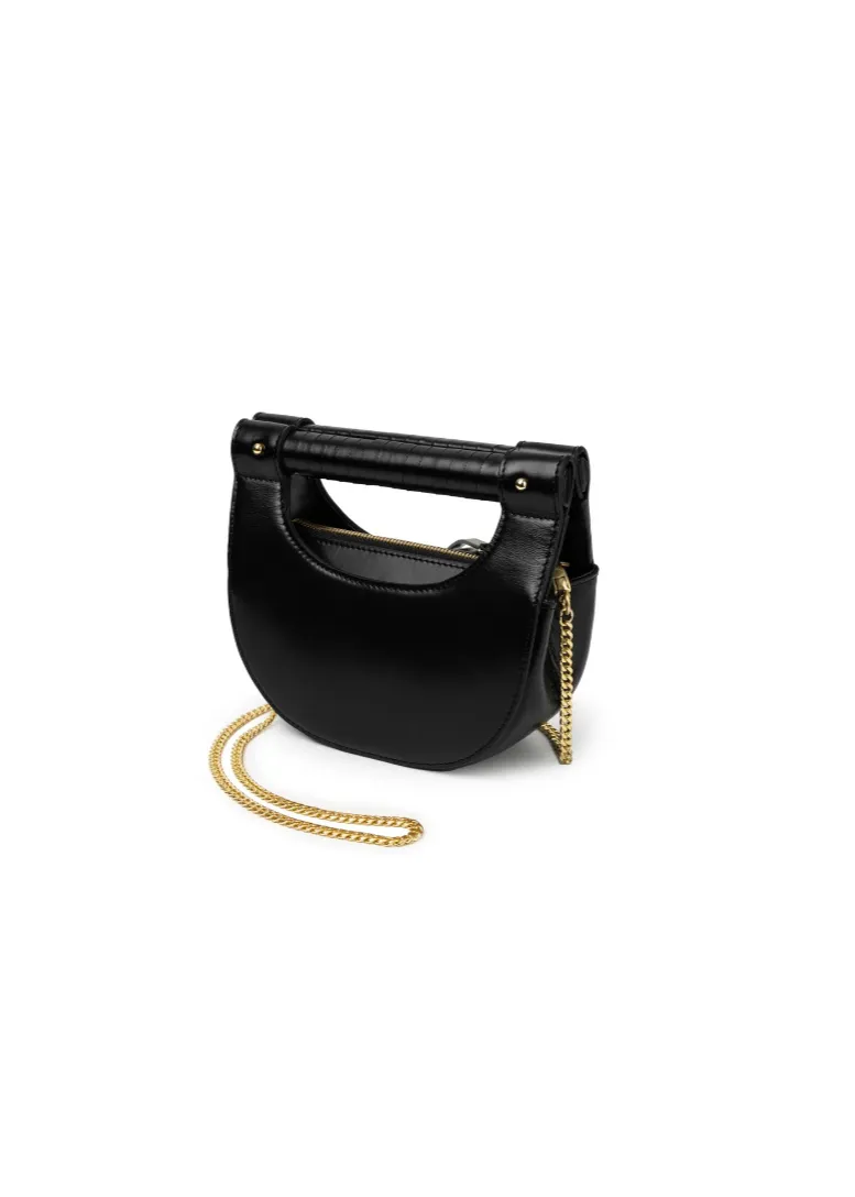 SANCIA The Cybil Halfmoon Bag - Black