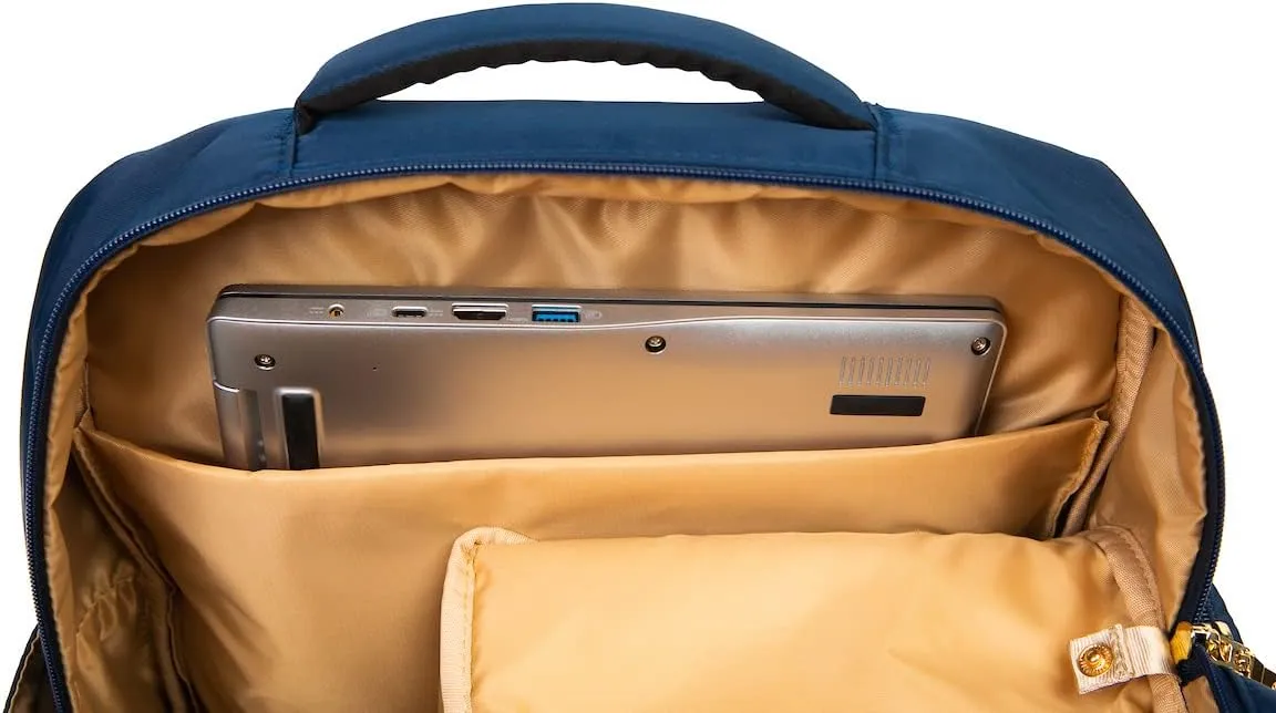 Sarah Wells Kelly Convertible Breast Pump Bag and Backpack with Carrying Handles - Insulated Pocket - Compatible with All Portable Pumps on the Market - 17" Laptop Sleeve (Indigo)