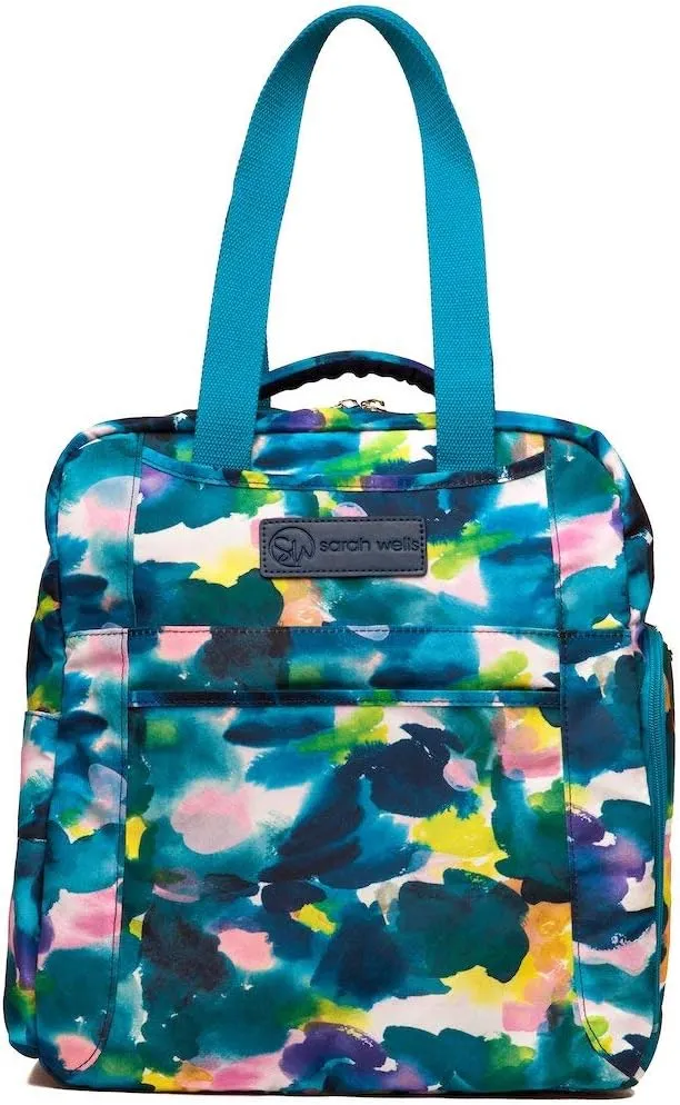 Sarah Wells Kelly Convertible Breast Pump Bag and Backpack with Carrying Handles - Insulated Pocket - Compatible with All Portable Pumps on The Market - 17" Laptop Sleeve