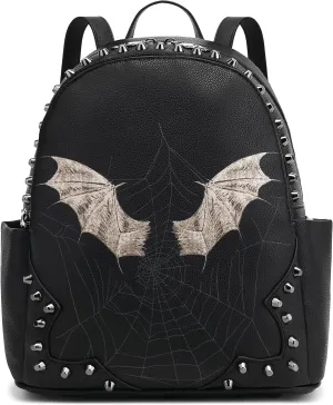 Scarleton Studded Skull Bag for Women, Vegan Leather Punk Rock Rivet Bag, Shoulder Bag H1417