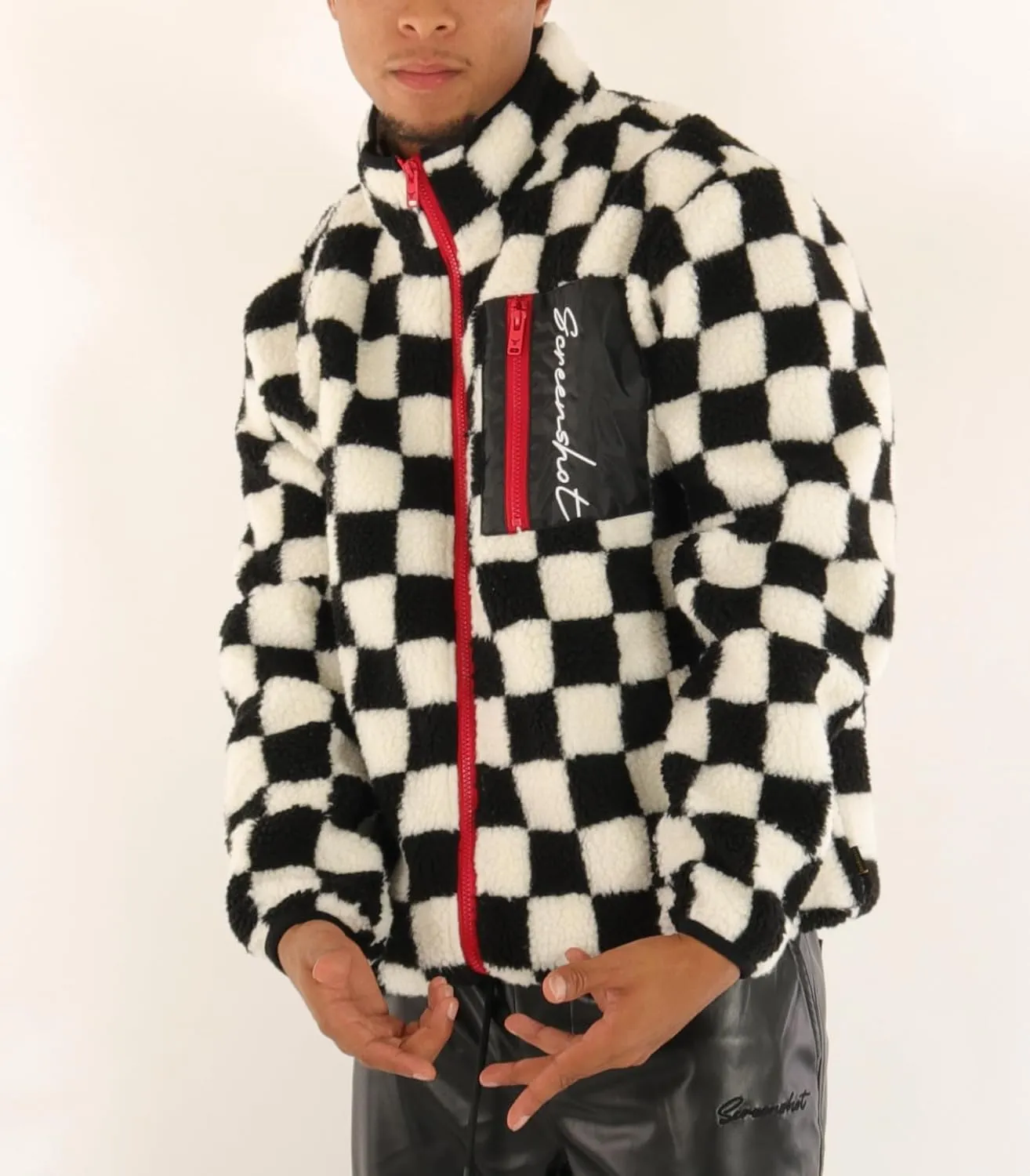 SCREENSHOT VARSITY JACKET 3202 Mens Streetwear Urban Padding Quilted Linning Heavy Fashion Jacket