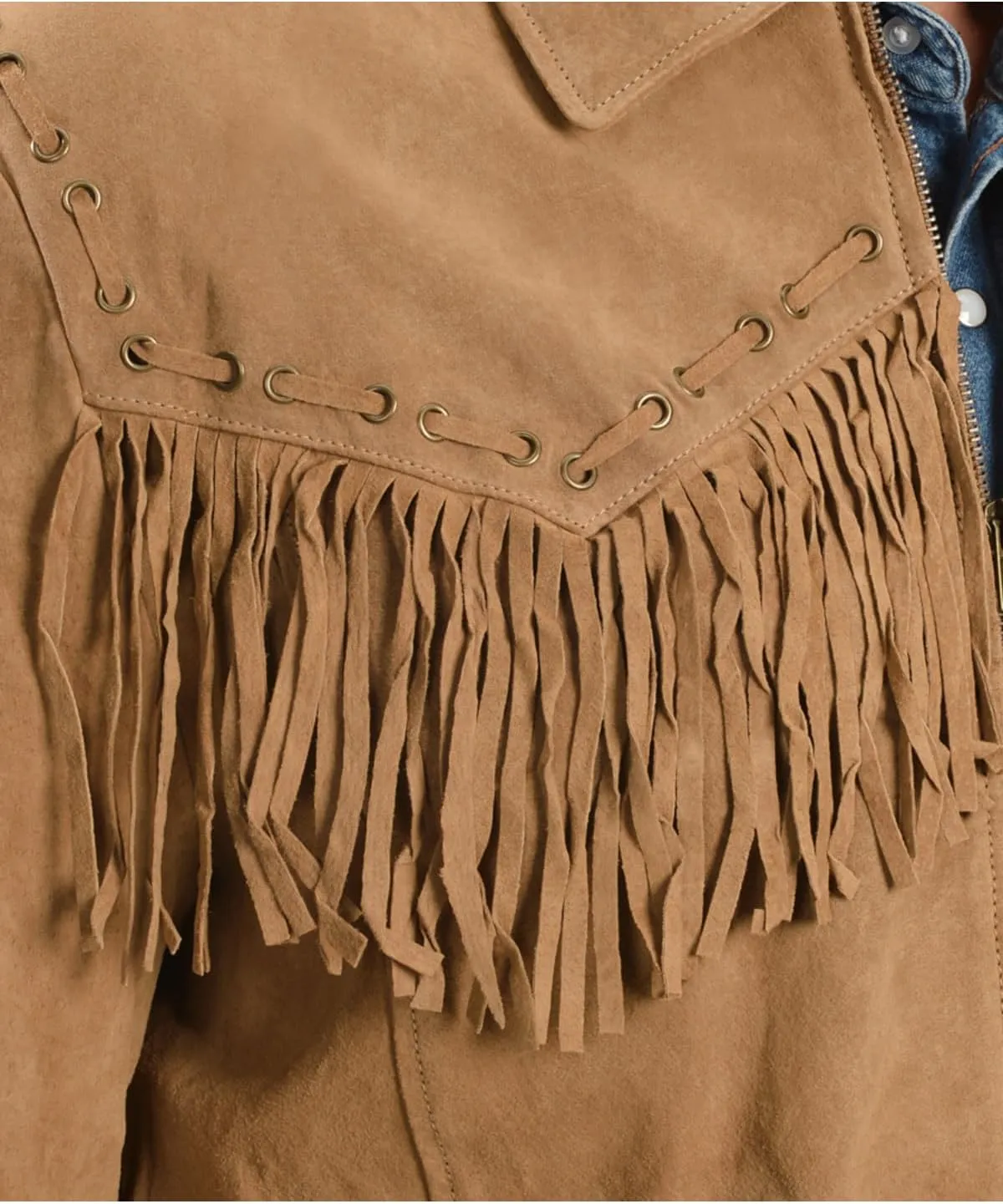 Scully Men's Fringed Suede Leather Short Jacket - 221-409