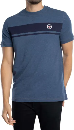 Sergio Tacchini Men's Denim Masters T-Shirt, Mid Denim