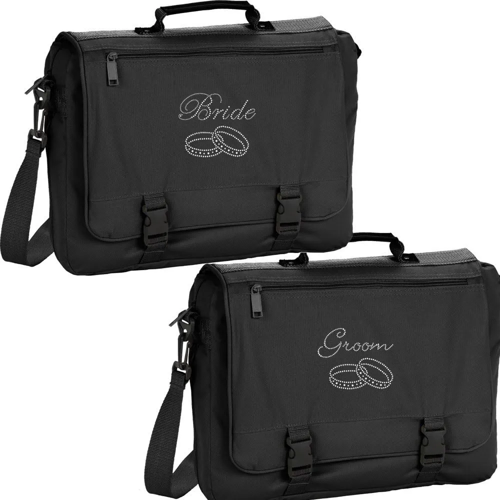 Set of Marriage Bride Groom Mr Mrs Gift Travel Carry On Bags Wedding Gift