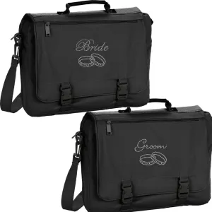 Set of Marriage Bride Groom Mr Mrs Gift Travel Carry On Bags Wedding Gift