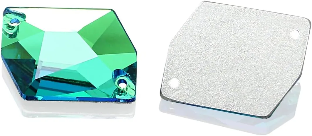 Sew On Rhinestones for Clothes,71Pcs Sew On Crystals with Holes Flatback Sewing Stones Mix Shape Glass Crystal Gems for Jewelry, Shoes, Costume
