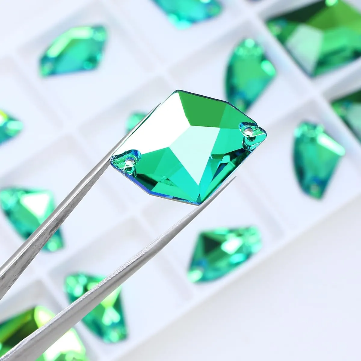 Sew On Rhinestones for Clothes,71Pcs Sew On Crystals with Holes Flatback Sewing Stones Mix Shape Glass Crystal Gems for Jewelry, Shoes, Costume