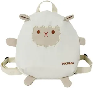 Sheep Crossbody Bag Cute Mini Backpack Kawaii Purse Small Backpack for Women Crossbody Bag Travel Gift (White, Small)