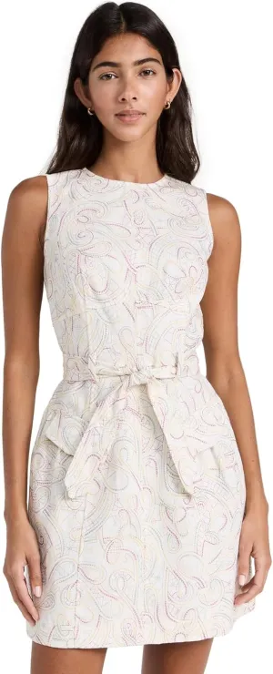Shoshanna Women's Zoey Embroidered Denim Mini Dress