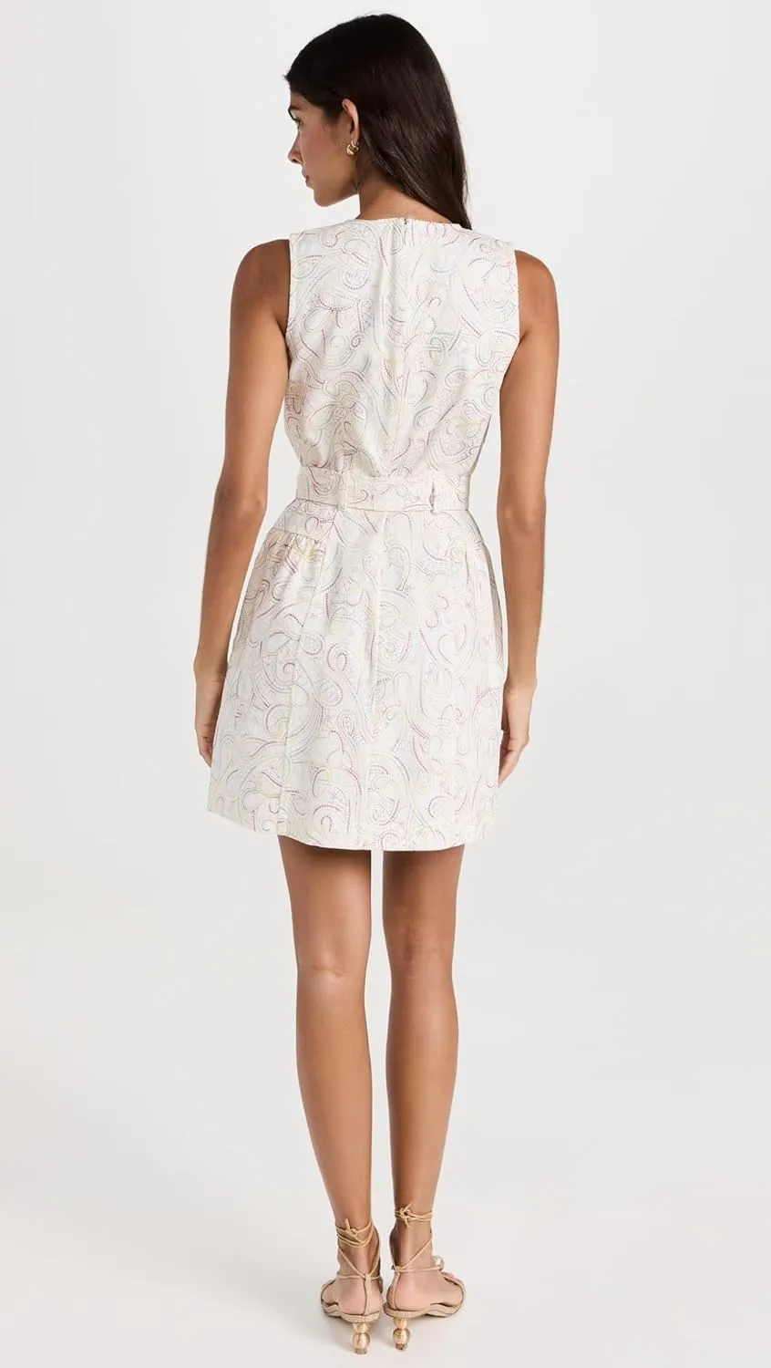 Shoshanna Women's Zoey Embroidered Denim Mini Dress