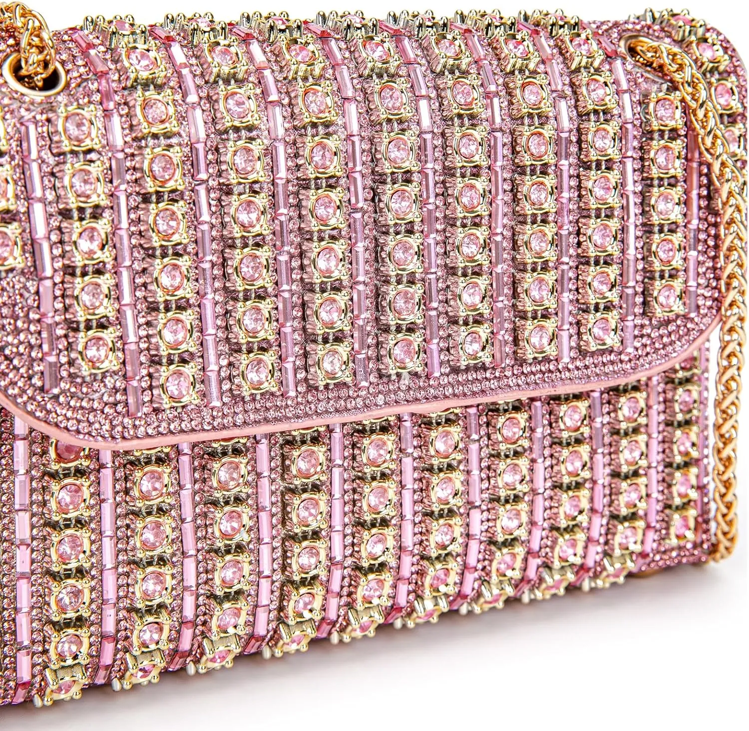 Shoulder Bags Crossbody Bag Purses Handbags Crystals Rhinestone Evening Bag for Women Clutch Purse with Chain