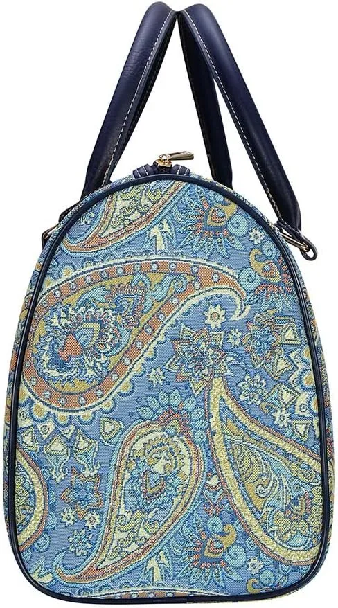 Signare Tapestry Duffle Bag Overnight Bags Weekend Bag for Women with Fashion Pattern Design (TRAV-PAIS)
