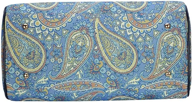Signare Tapestry Duffle Bag Overnight Bags Weekend Bag for Women with Fashion Pattern Design (TRAV-PAIS)