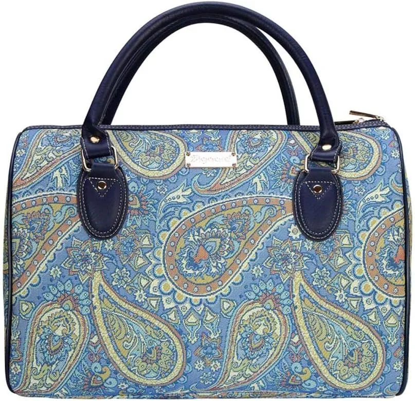 Signare Tapestry Duffle Bag Overnight Bags Weekend Bag for Women with Fashion Pattern Design (TRAV-PAIS)