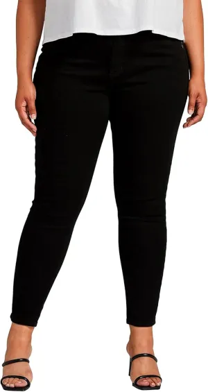 Silver Jeans Co. Women's Plus Size Infinite Fit High Rise Skinny Jeans-Legacy