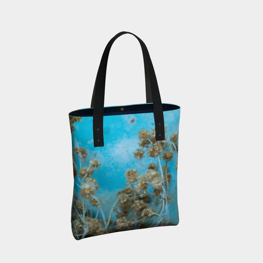 Sky Thistle Luxury Tote