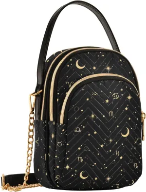 Small Cross body Bags for Women Quilted Crossbody Cell Phone Shoulder Purse Handbags Wallet Detachable Chain Bag