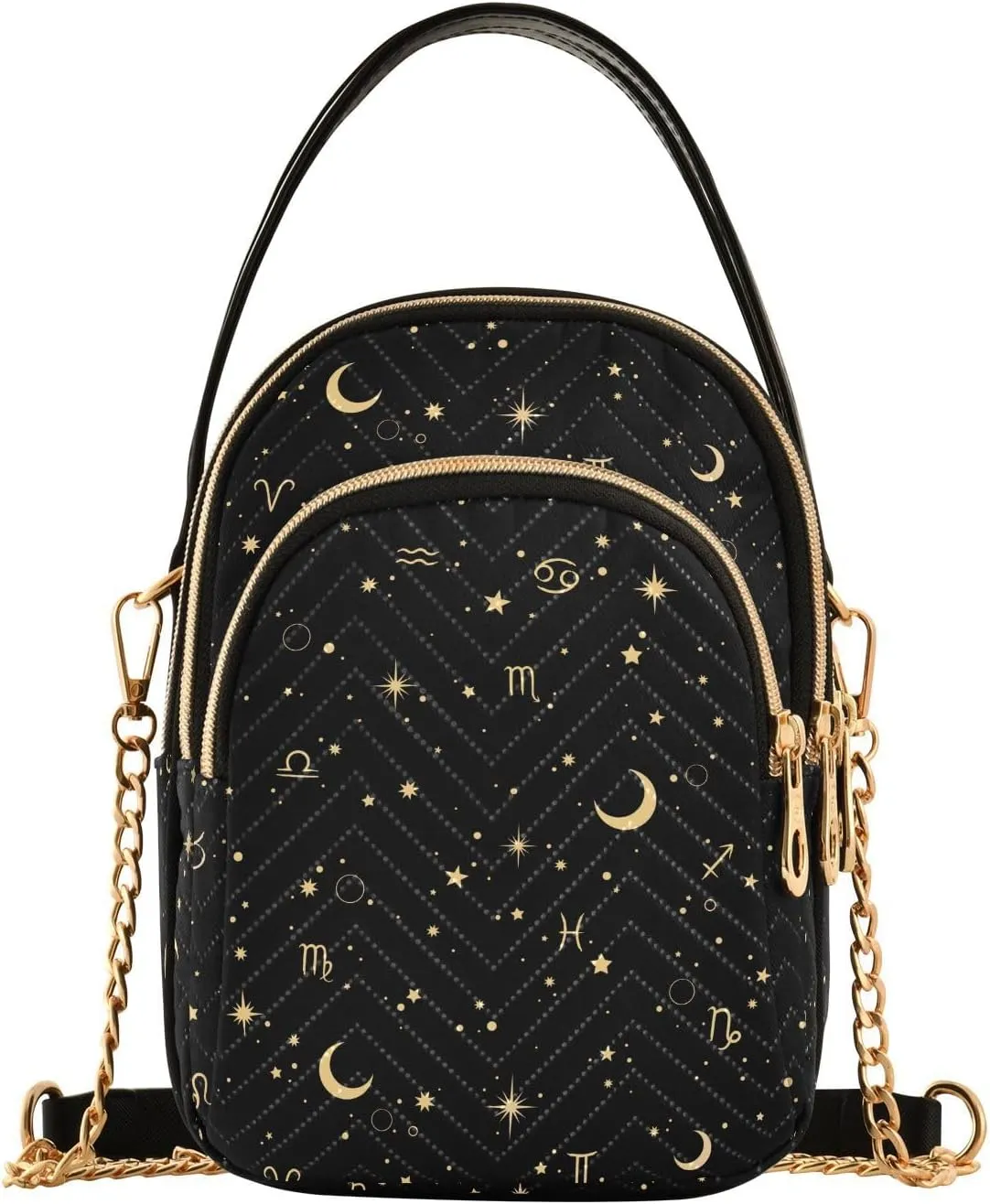 Small Cross body Bags for Women Quilted Crossbody Cell Phone Shoulder Purse Handbags Wallet Detachable Chain Bag