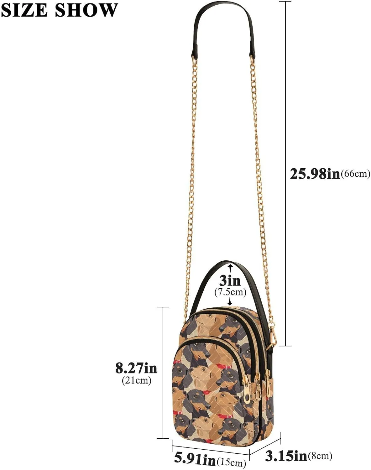 Small Cross body Bags for Women Quilted Crossbody Cell Phone Shoulder Purse Handbags Wallet Detachable Chain Bag