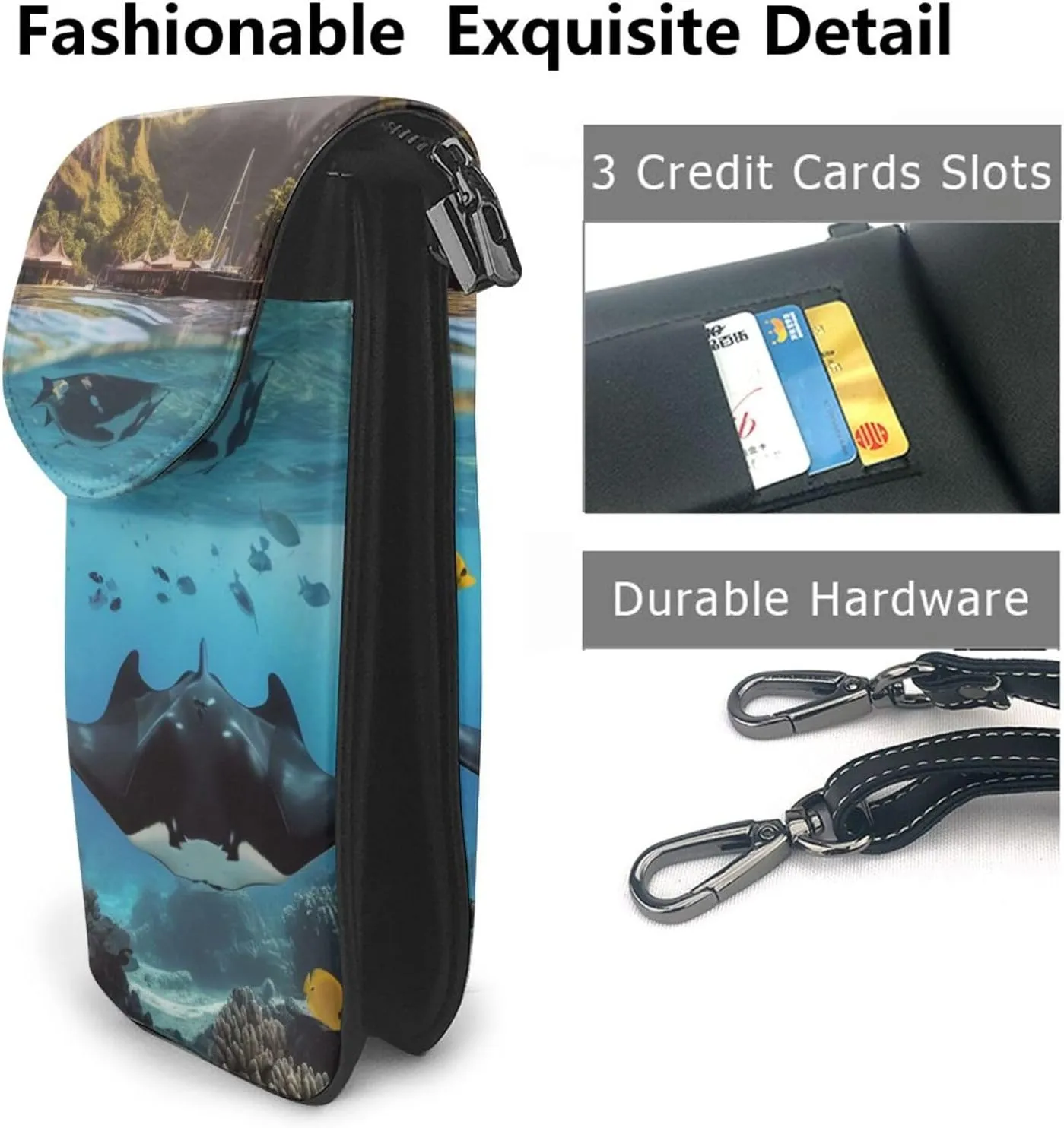 Small Crossbody Bags for Women,Leather Shoulder Bag for Cell Phone Purse with Strap and Native American Patterns Printed